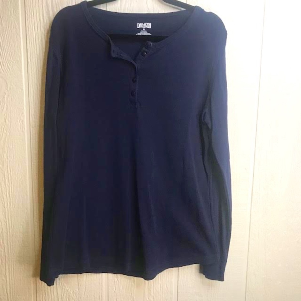 DULUTH DK BLUE HENLEY SZ. M